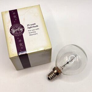 Scentsy Light Bulb Replacement 25-Watt For Use with Scentsy Warmers - New in Box